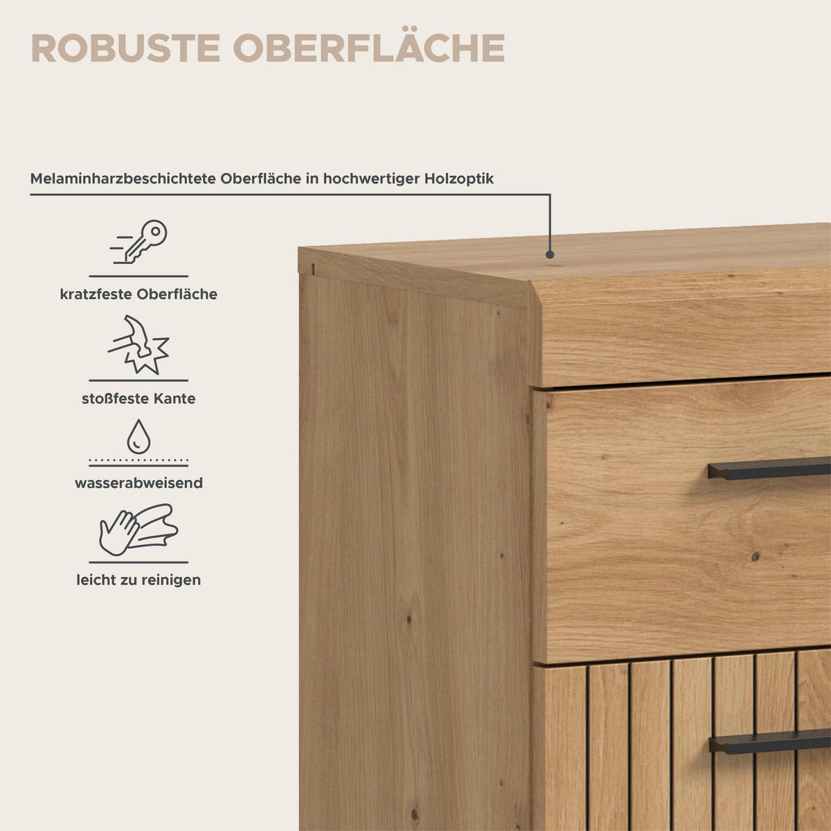 STANDSCHRANK SCOUT (B/H/T: ca. 37/88/31 cm) in Artisan Eiche Nachbildung/Artisan Eiche Nachbildung - Eiche Artisan, Holz (37/88/31cm)