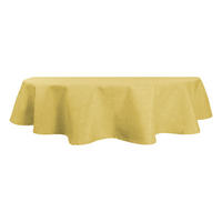 TISCHDECKE Leinenoptik 130/220 cm oval Gelb - Gelb, Textil (130/220cm) - TiborTex