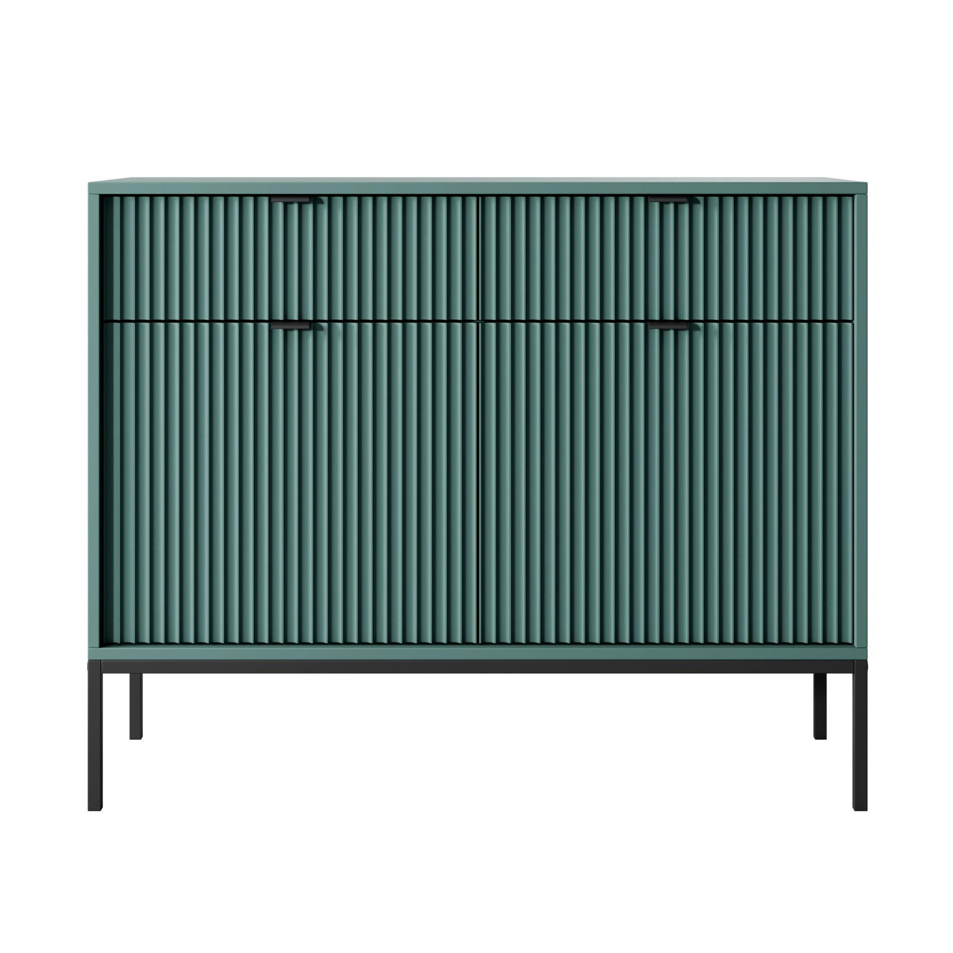Selsey KOMODA Vellore Zelená s černou podnoží 104 cm
