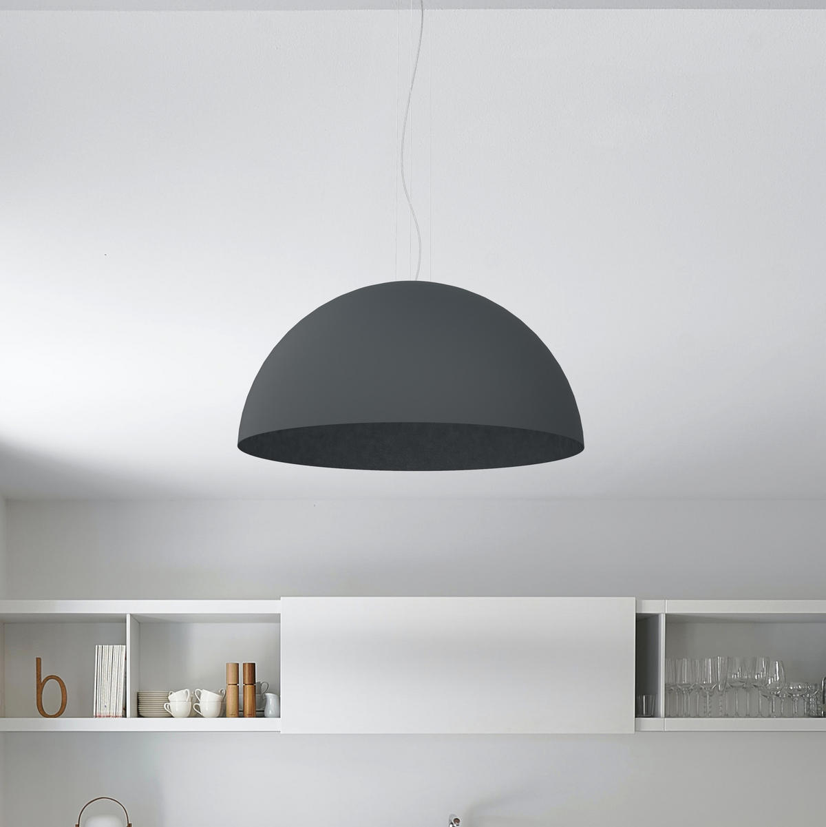 HÄNGELEUCHTE - Anthrazit, Metall (80/80/40cm) - Lumicom