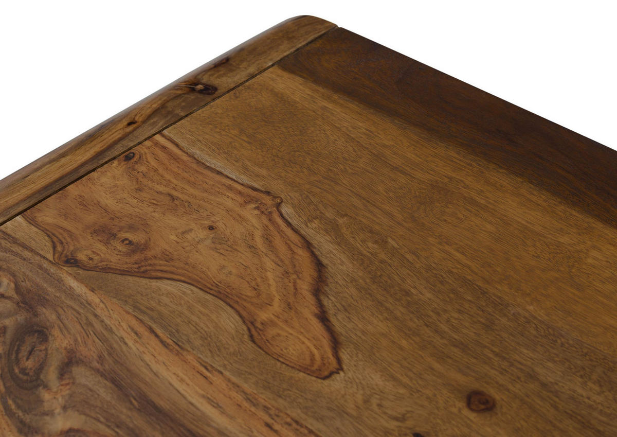 KOMMODE Sheesham 90x40x75 dunkelbraun lackiert MAILAND #203 - Dunkelbraun, Holz (90/75/40cm) - Massivmoebel24