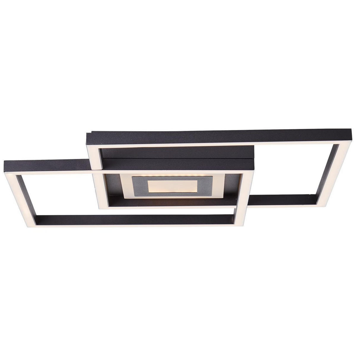 DECKENLEUCHTE Metis G99381/06 - Schwarz, Metall (30/40/6.5cm) - Brilliant