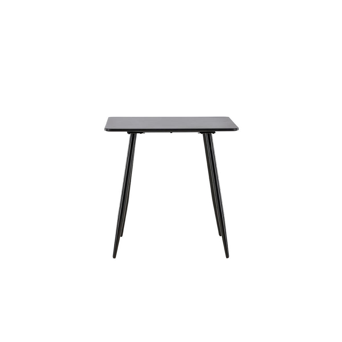 ESSTISCH, Polar, Schwarz, MDF, 75 x 75 x 75 cm - Schwarz, Holzwerkstoff/Metall (75/75/75cm) - ebuy24