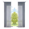 FADENGARDINE 2ER SET HxB 250x140 cm Grau Lurex - Hellgrau, Textil (140/250cm) - Gardinenbox