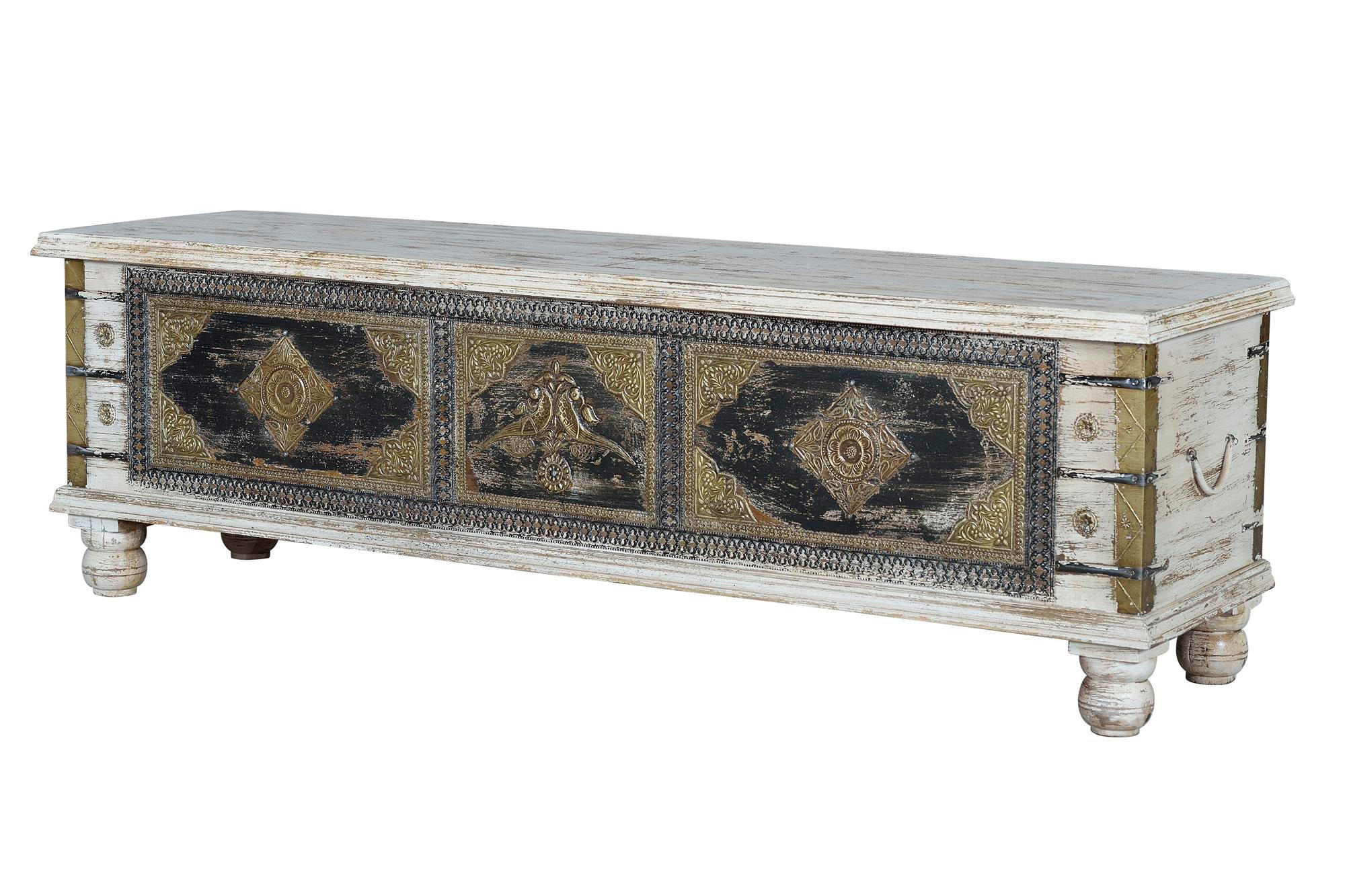 TRUHE aus Mangoholz - Perlmutt, Holz (145/45/40cm) - Giner y Colomer