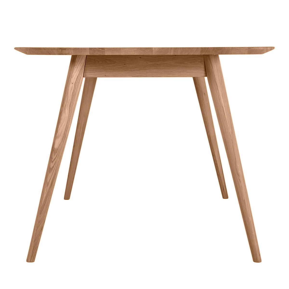 ESSTISCH - Massivholz - Eichefarben, Holz (90/220/75cm) - home24