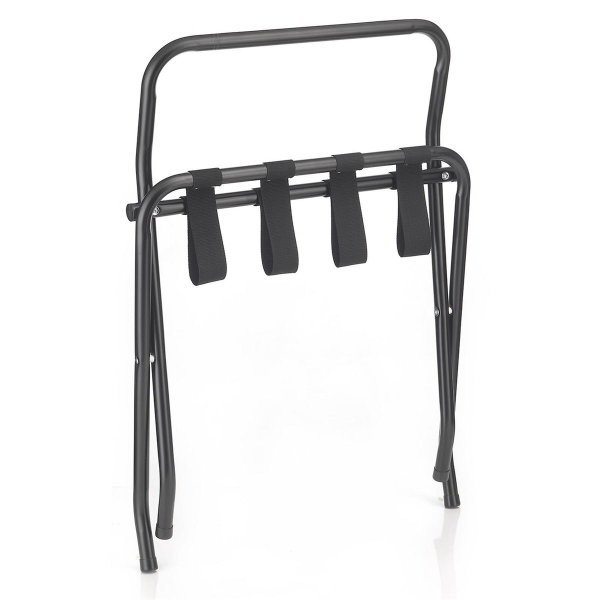 KOFFERSTÄNDER SUITE - Schwarz, Metall (62/70/49cm) - CARO-Möbel