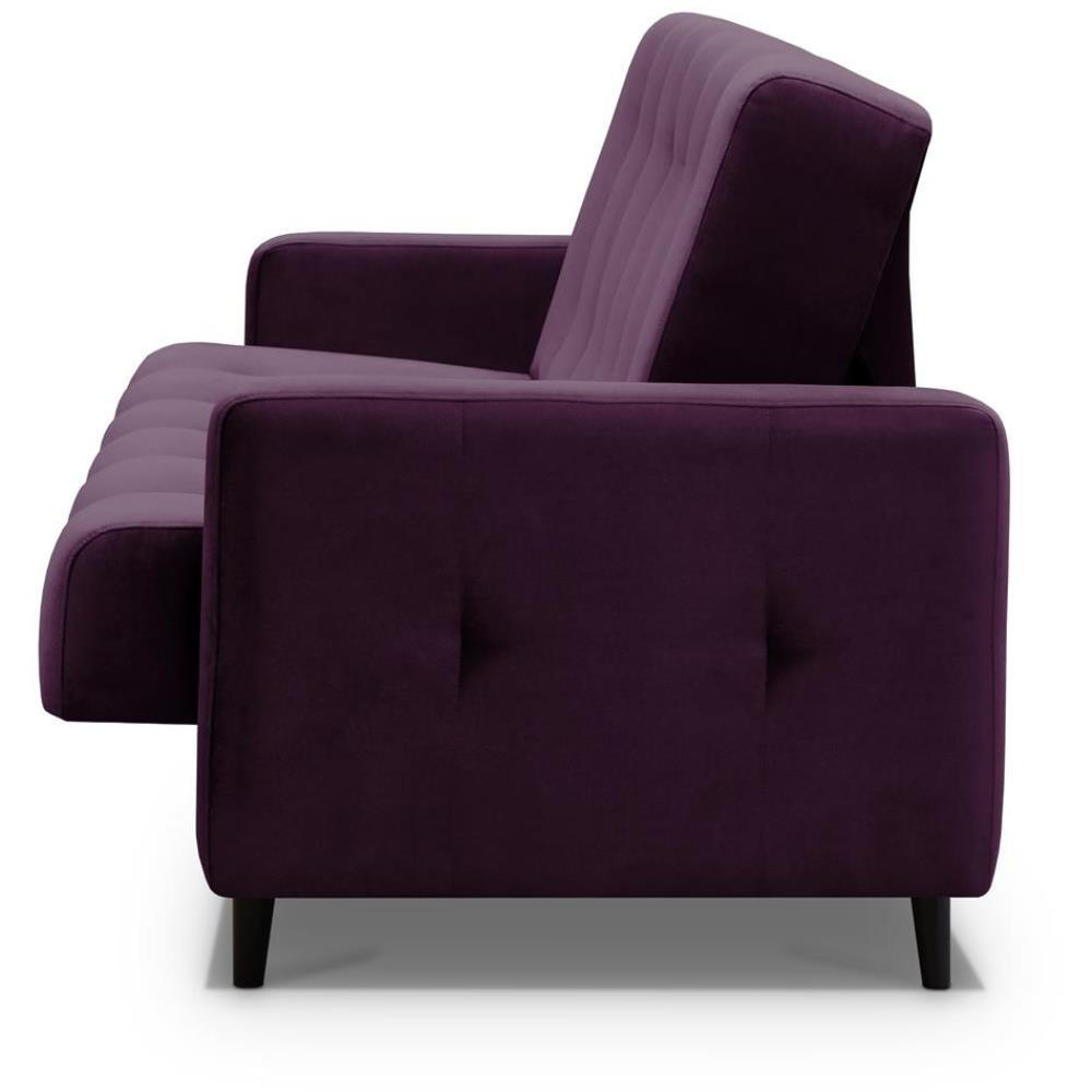 Thumbnail - Beautysofa 3-Sitzer, Violett, Textil, 220x89x93 cm, Wohnzimmer, Sofas & Couches, Sofas, 3-Sitzer Sofas