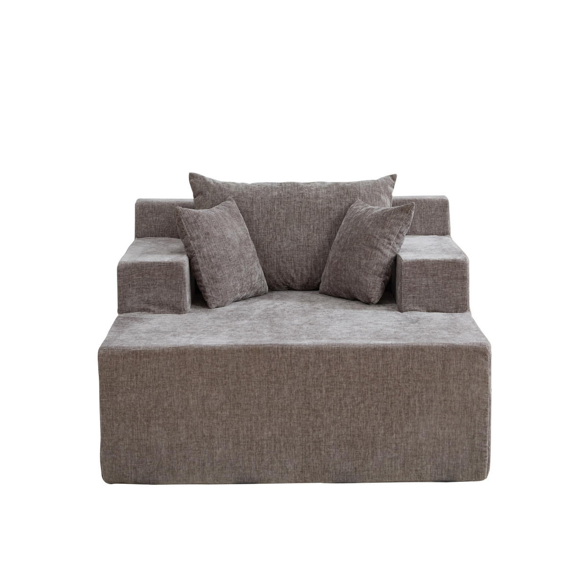 XXL-SESSEL DE-35162 mit 30D Schaumstoff Grau - Grau, Textil (113/78.5/140cm) - ComfortXL