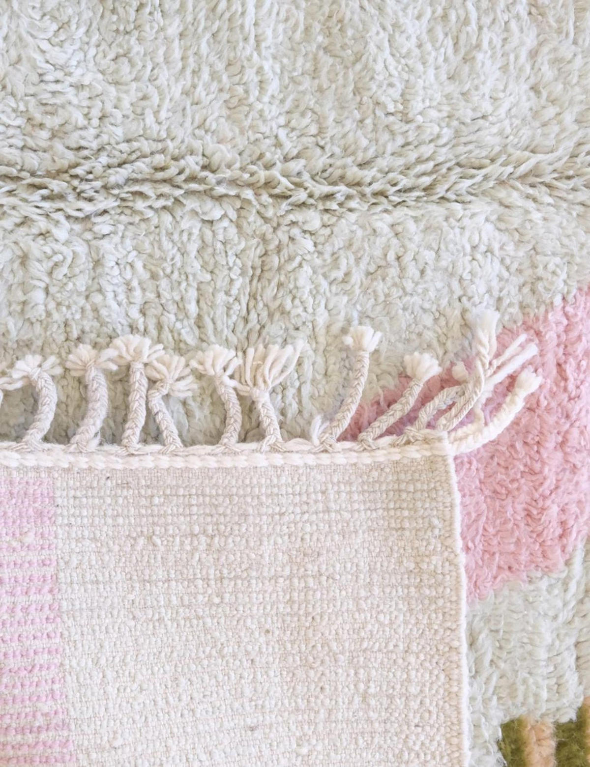 BERBERTEPPICH aus reiner Wolle 184x 232 cm - Grün, Naturmaterialien (184/232cm) - AFK Living