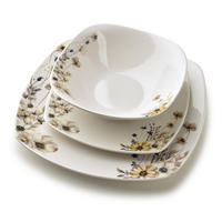 GESCHIRR-SET Lea 18-tlg Weiß 30/30/20cm Porzellan - Weiß, Keramik (30/20/30cm) - Mondex