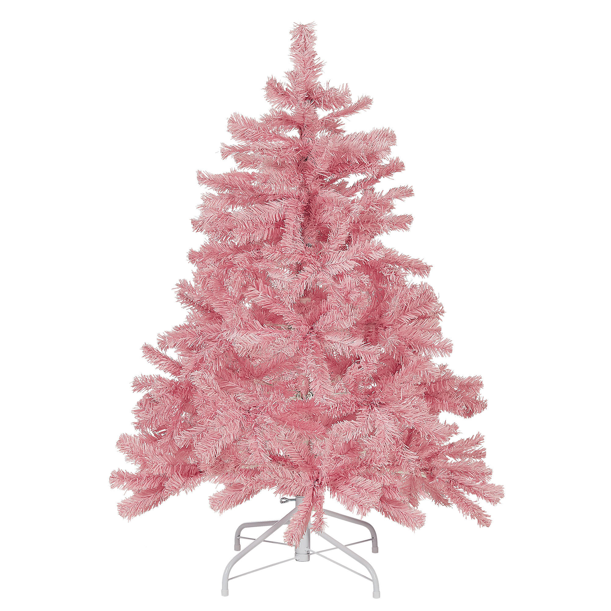 WEIHNACHTSBAUM 120 cm Rosa Farnham - Rosa, Kunststoff (120cm) - Beliani