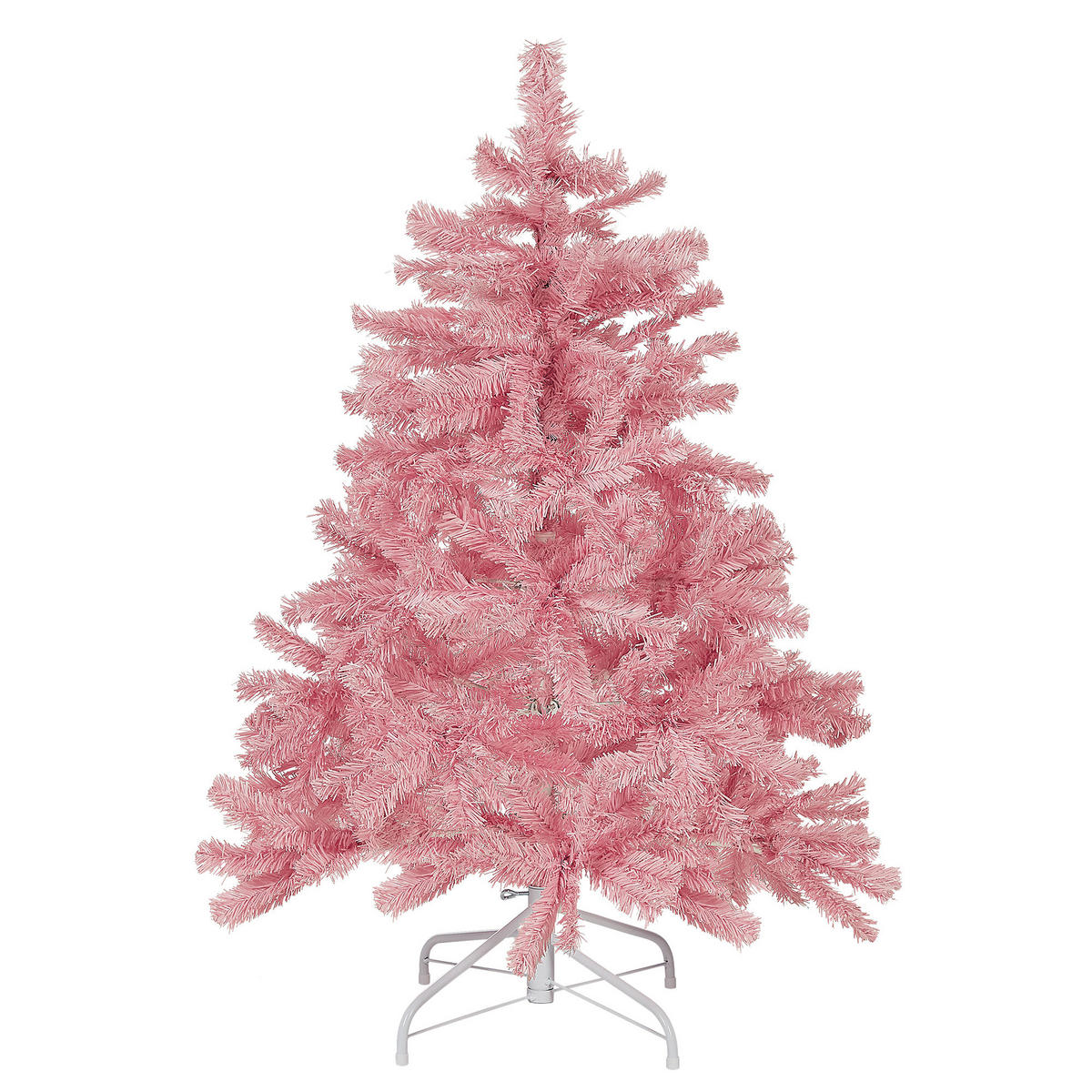 WEIHNACHTSBAUM 120 cm Rosa Farnham - Rosa, Kunststoff (120cm) - Beliani