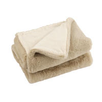 PLAID CUTIE - Plüsch - Hellgrau - 180/130/3 cm - Beige, Textil (130/180cm) - J-Line