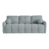 SCHLAFSOFA EMILI, Sofa mit Schlaffunktion und Bettkasten, Farbe: Grau, Bouclé-Stoff - Grau, Textil (212/95/90cm) - Sepro Meble