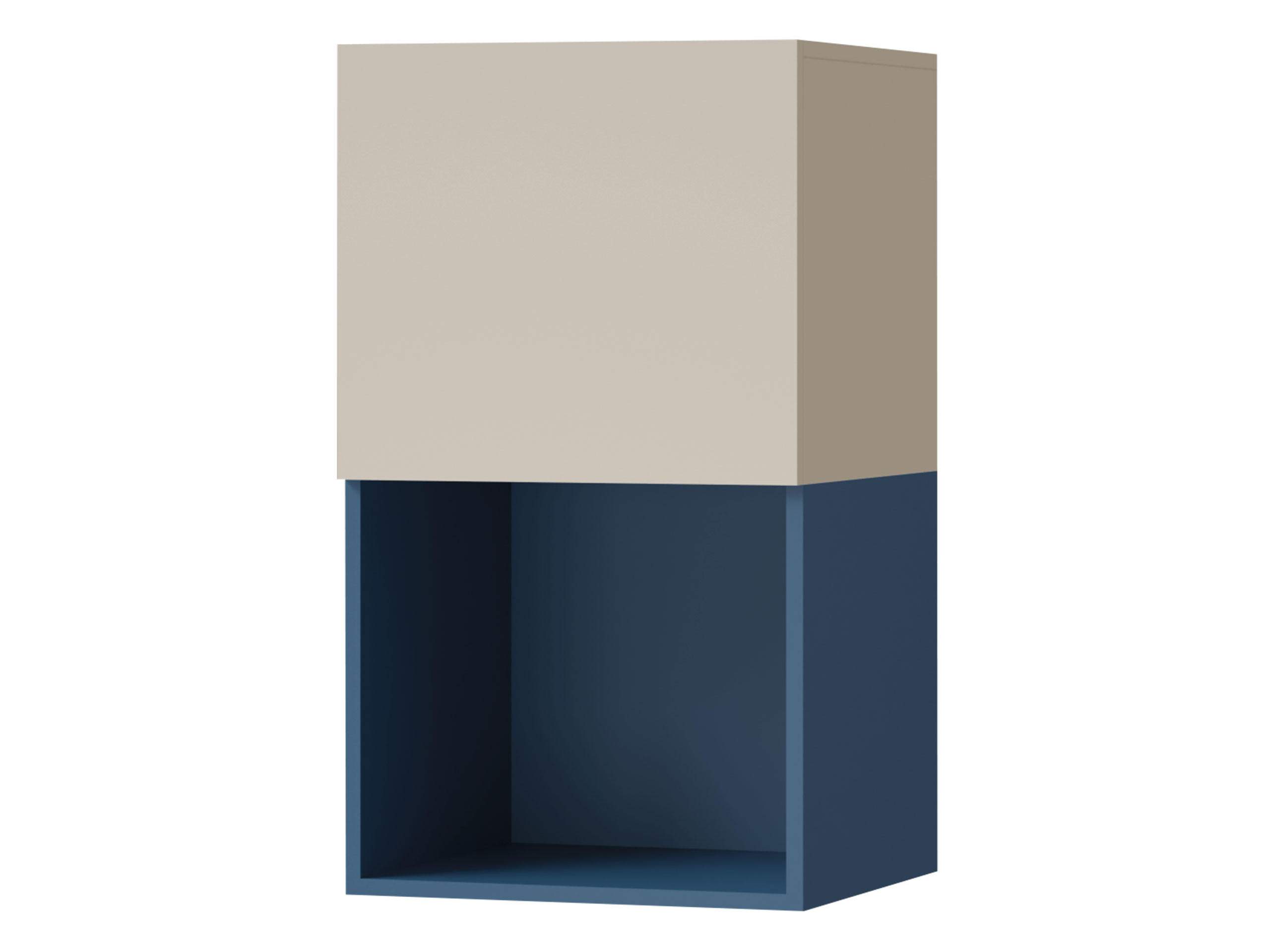 HÄNGESCHRANK Lorin LO14 - Kaschmir/Blau, Holzwerkstoff (45/78/40cm) - MIRJAN24