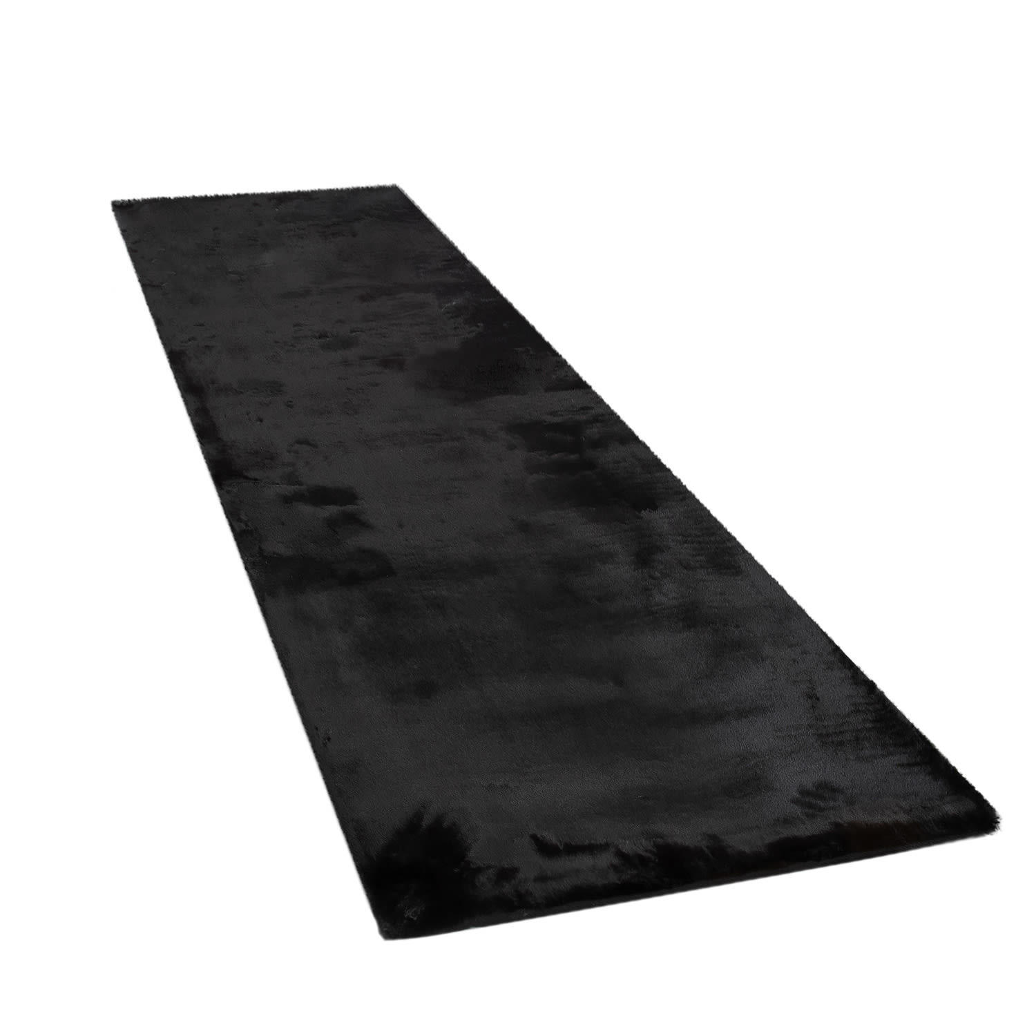 HOCHFLORTEPPICH 80/300 cm Rabbit 780 - Schwarz, Textil (80/300cm) - Paco Home