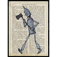 POSTER Blechmann Mit Ax Von Zauberer Von Oz A4 Rahmenlos - Klar, Papier (29.7/5/21cm) - Nacnic