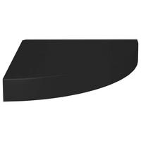 ECK-SCHWEBEREGAL Schwarz 25x25x3,8 cm MDF - Schwarz, Holzwerkstoff (25/3.8/25cm) - furnicato