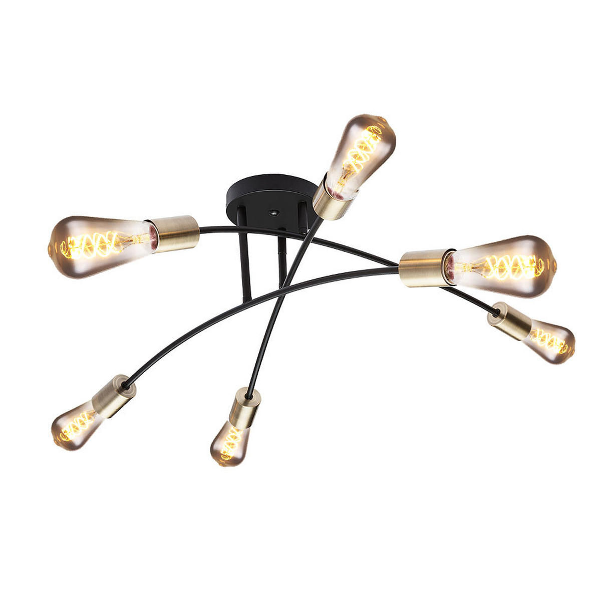 DECKENLEUCHTE Metall Messing antik - Messingfarben, Metall (70/70/26cm)