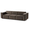 3-SITZER SOFA - Taupe, Textil (260/70/96cm) - home24
