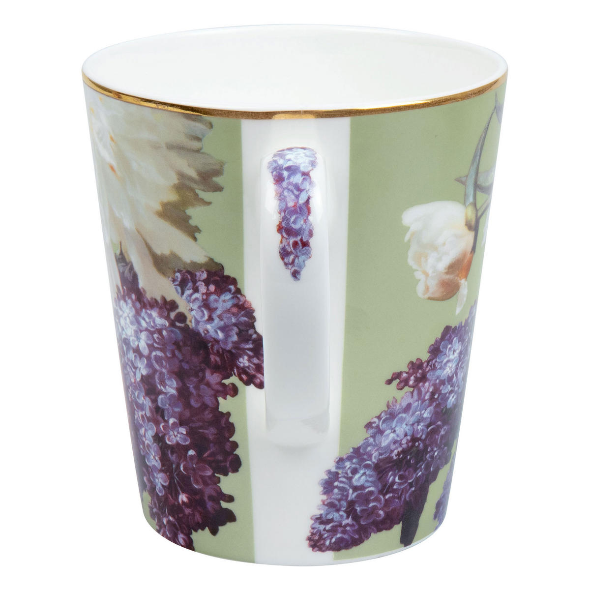 KAFFEEBECHER Wunderbar Flourish - Lilac, mit Geschenkbox - Naturfarben, Keramik (0.6L) - Könitz