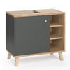 WASCHBECKENUNTERSCHRANK Senyo Anthrazit 60 x 54 cm - Anthrazit, Holzwerkstoff (60/54/32cm) - Vicco