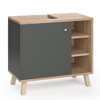 WASCHBECKENUNTERSCHRANK Senyo Anthrazit 60 x 54 cm - Anthrazit, Holzwerkstoff (60/54/32cm) - Vicco