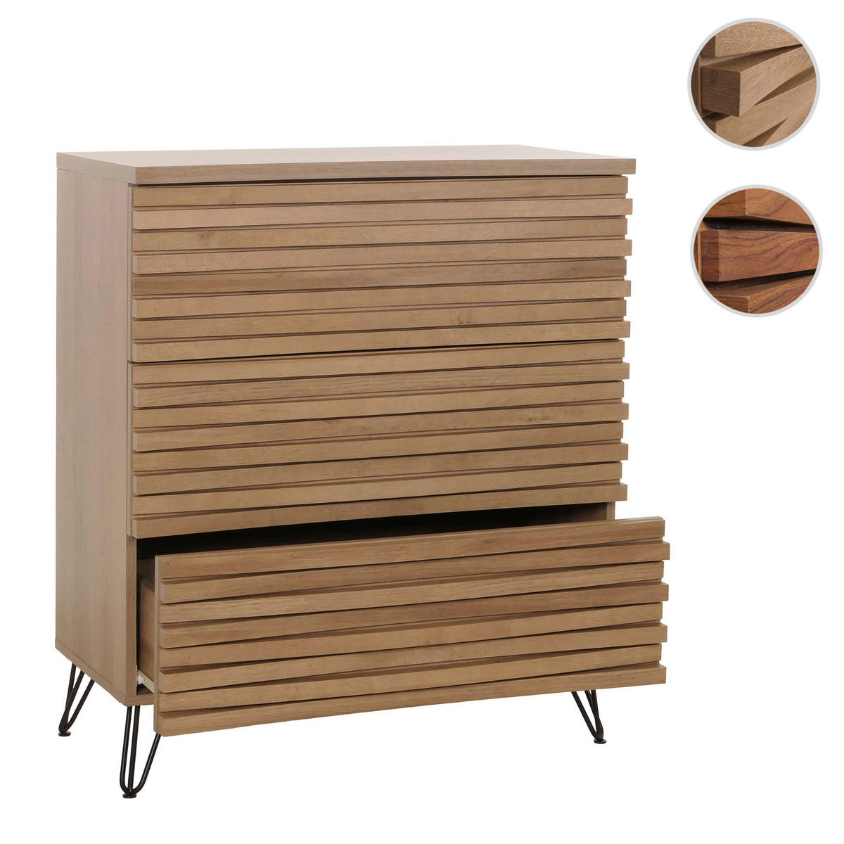 KOMMODE Braun - Braun, Holzwerkstoff (80/94/45cm) - MCW