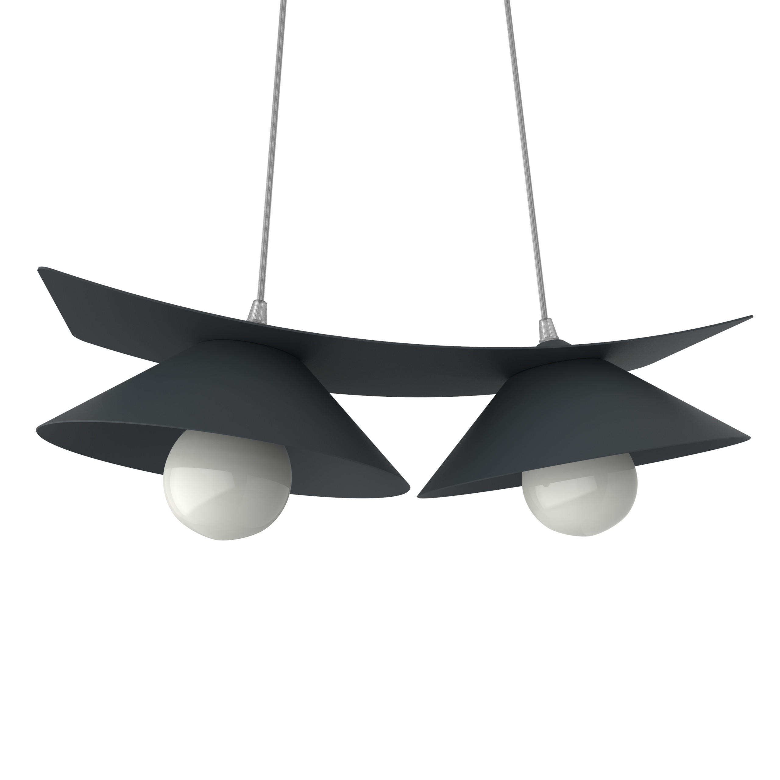 Lumicom Hängeleuchte Anthrazit 50x16x25 cm