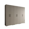 DREHTÜRENSCHRANK 236.7/300/47 6-türig - Kaschmir/Schwarz, Holz/Metall (300/236.7/47cm) - Abiks Möbel