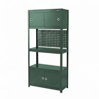 METALLREGAL JOHNNY - Grün, Metall (80/180/42cm) - Jan Nowak