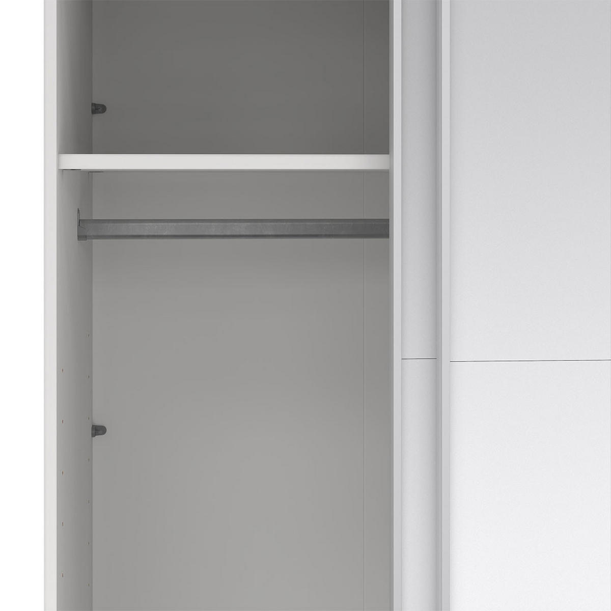 SCHIEBETÜRENSCHRANK, Catania, Weiß, Holzwerkstoff, 179 x 67 x 221 cm - Weiß, Holzwerkstoff (179/221/67cm) - ebuy24