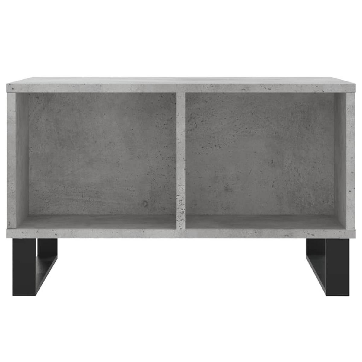 COUCHTISCH Betongrau 60x50x36,5 cm Holzwerkstoff - Grau, Holzwerkstoff (60/50/36.5cm) - furnicato