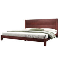 POSTEĽ 180/200 cm hnedá s čelom a lamelovým roštom z MDF a preglejky - hnedá, kompozitné drevo (180/200cm) - OKWISH