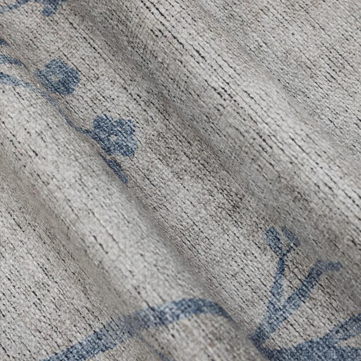 CHENILLE-TEPPICH Script Beige/Blau 200x290 cm - Multicolor, Textil (200/290cm) - Vercai Rugs
