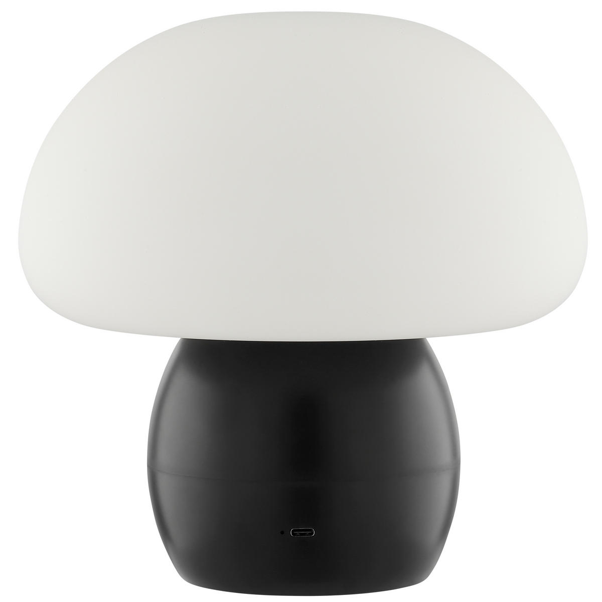 TISCHLEUCHTE Dupos Schwarz/Weiß 22/22/22,2 cm - Multicolor, Kunststoff (22/22/22.2cm) - Brilliant