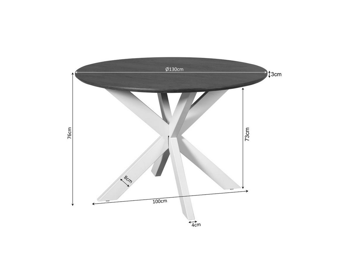 ESSTISCH Dimora holz Durchmesser 130 cm Natur - Naturfarben, Holz (130/130/76cm) - Villa Möbel