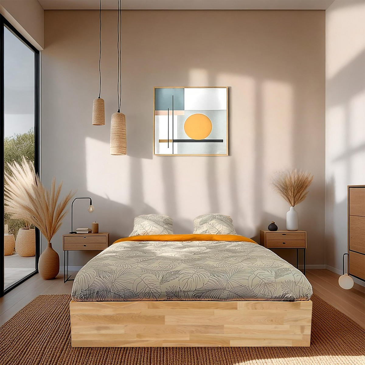 MASSIVHOLZBETT mit Bettkasten/ 180x200cm BEN- Eiche geölt - Eichefarben, Holz (180/200cm) - Weber Industries