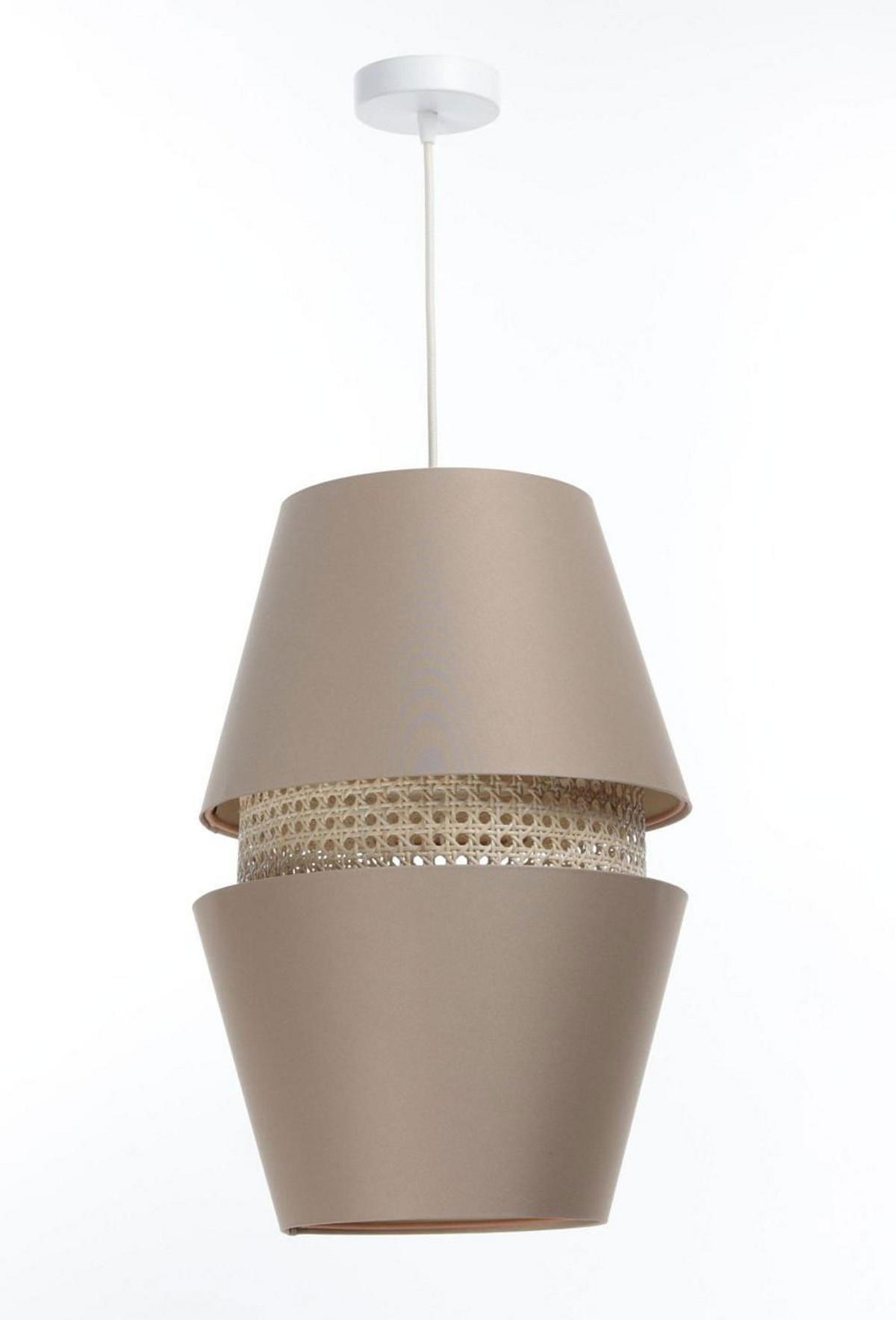 HÄNGELEUCHTE Beige 30/46 cm - Beige, Kunststoff (30/1.3/46cm) - ONZENO