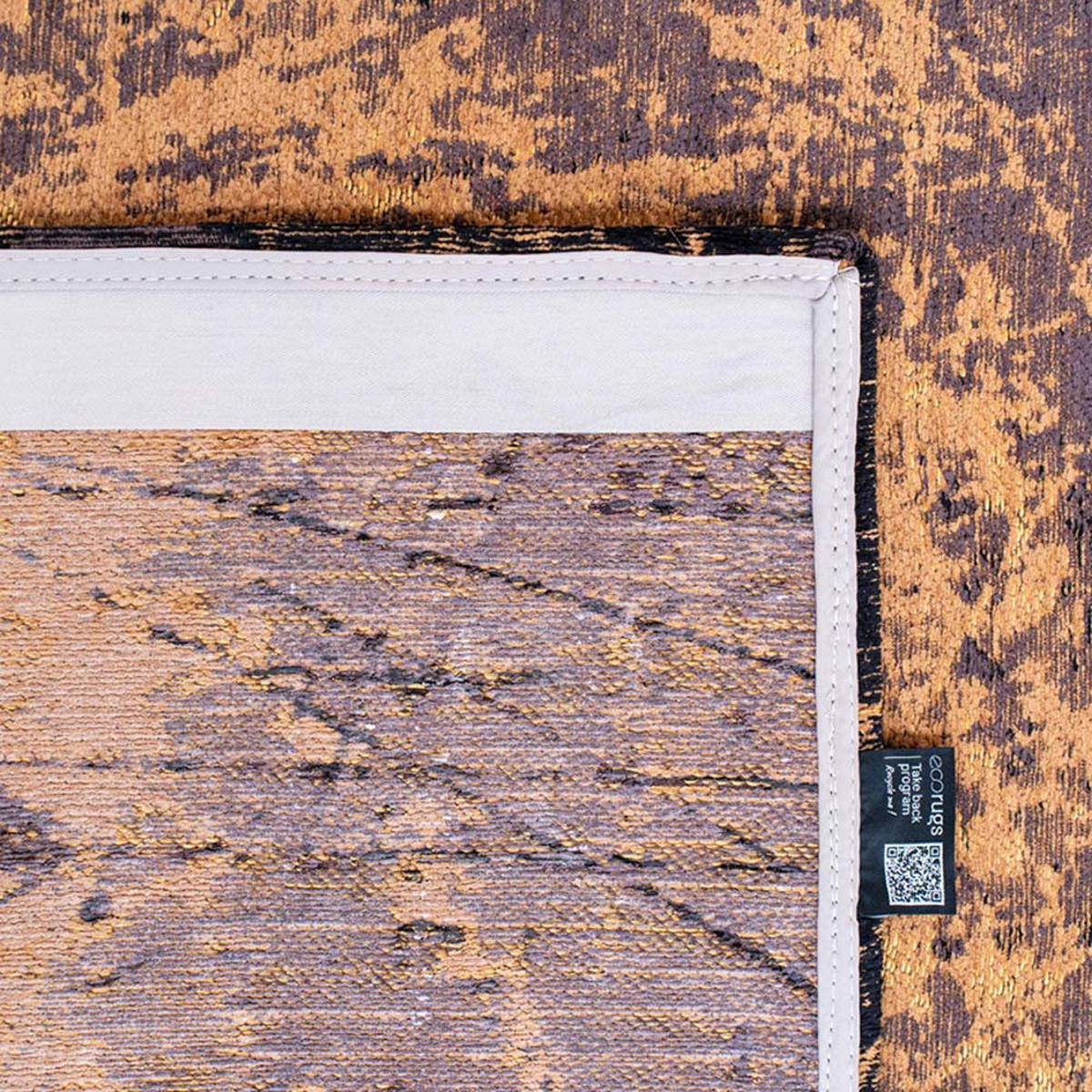 TEPPICH Deep Mine Mad Men Cracks 80/150 cm - Orange, Textil (80/150cm) - Louis De Poortere