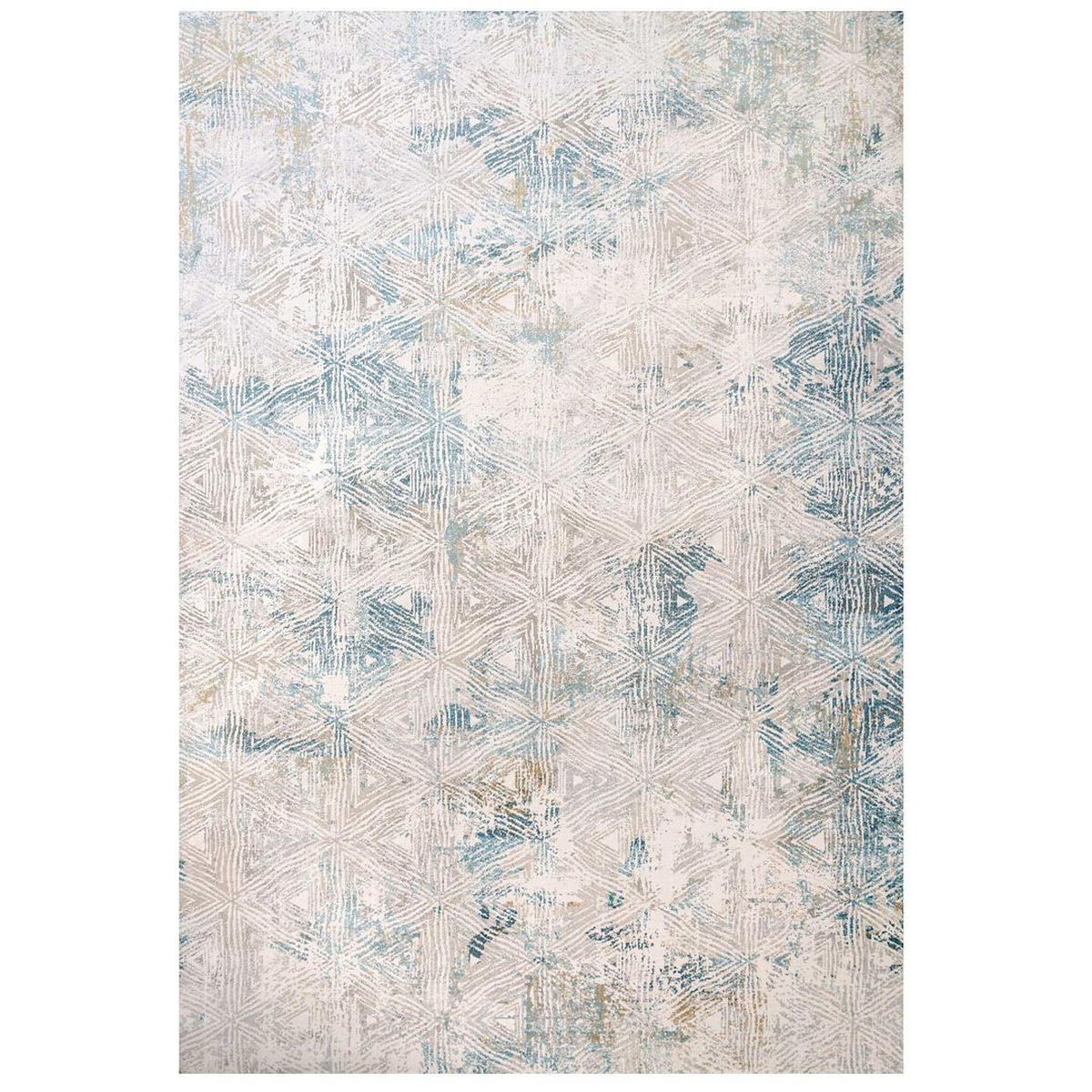 WEBTEPPICH William Times Blau - Blau, Textil (200/290cm) - Kukoon Rugs