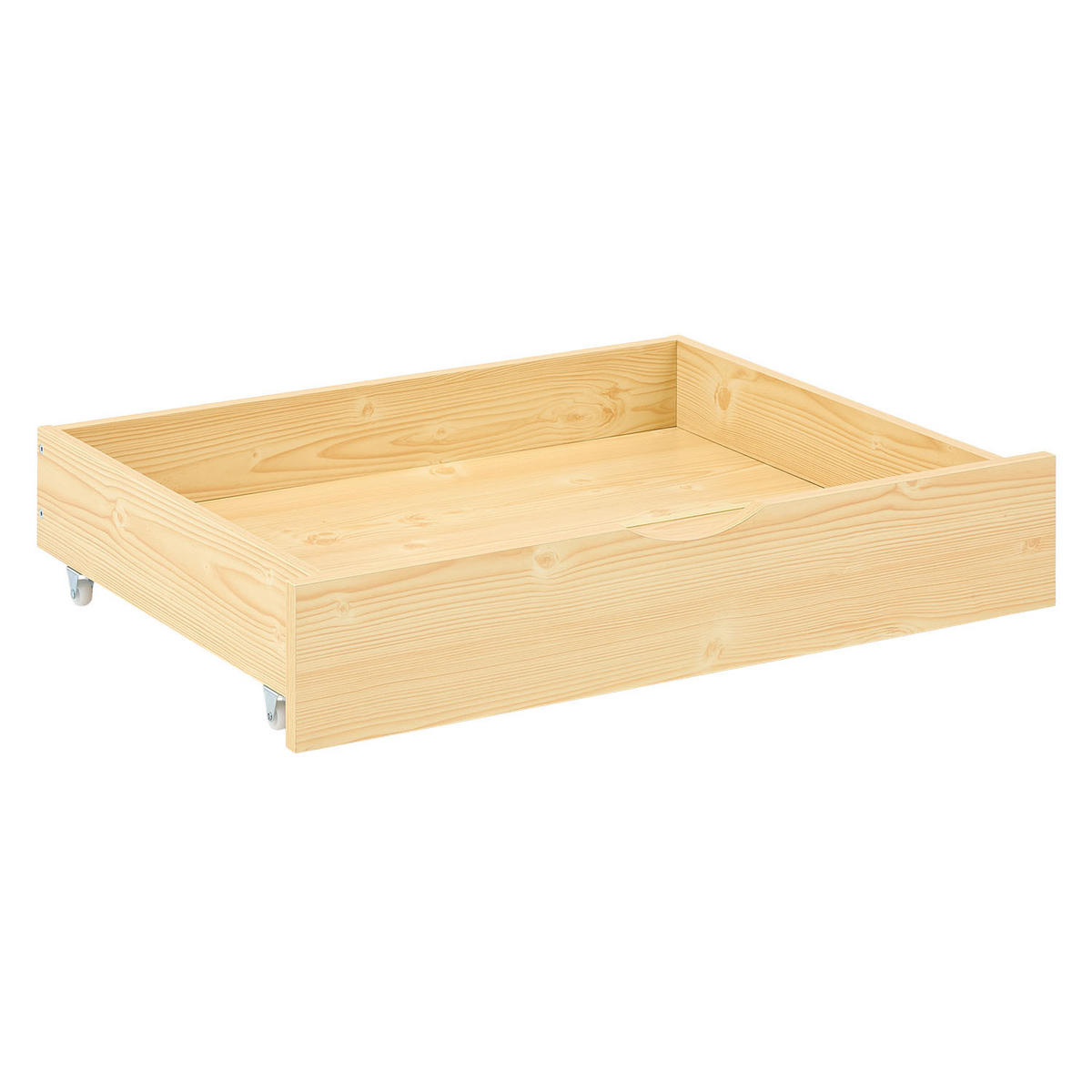 BETTSCHUBKASTEN 2 er Set Natur 83 x 63 - Braun, Holz - Homestyle4u