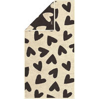 DUSCHTUCH HEART BEATS HEARTS 6275 BASALT - 37 - Grau, Textil (70/140cm) - Cawoe