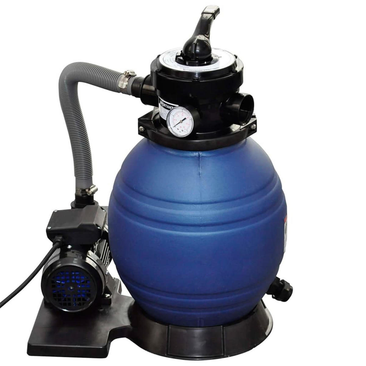 SANDFILTERPUMPE 400 W 11.000 L/H - Schwarz, Kunststoff (45.8/62.1/29.8cm) - vidaXL
