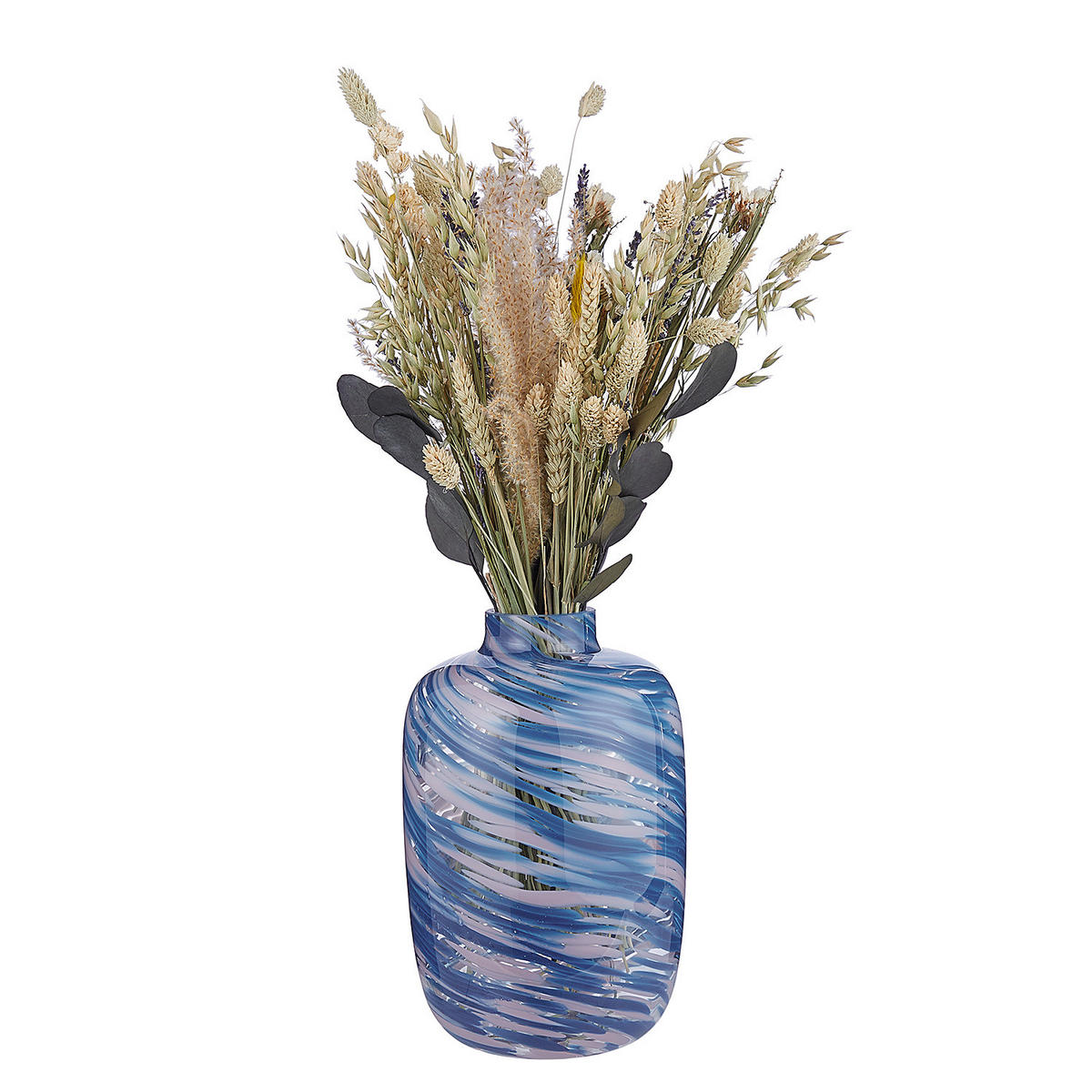 VASE Swirl - Blau/Pink, Glas (27cm) - Butlers