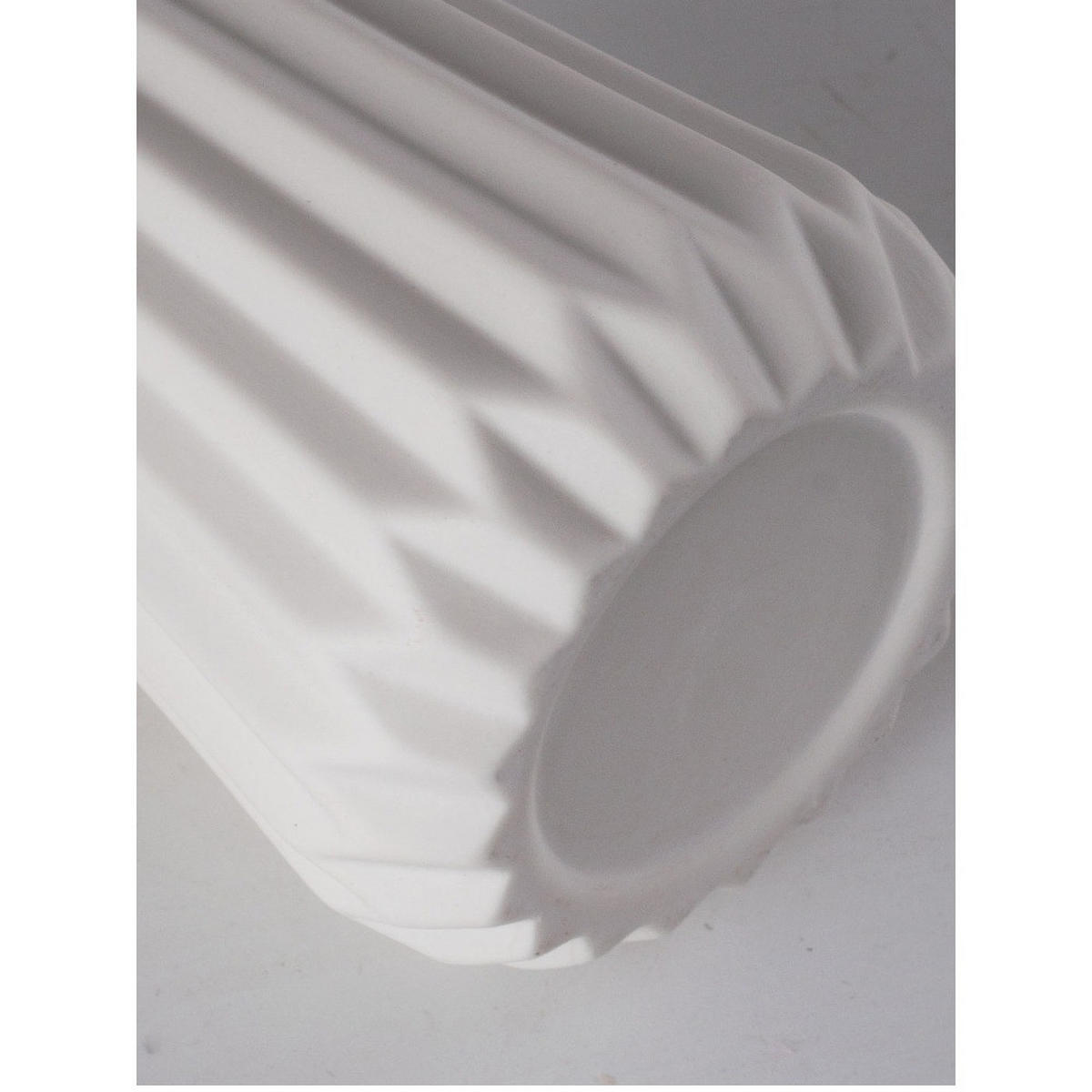 VASE Keramik - Weiß, Glas (20cm) - LIBRATON