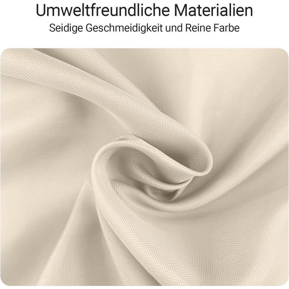 DUSCHVORHANG 100x170 cm Beige Wasserabweisend Beschwerter Saum - Beige, Textil (100/170cm)