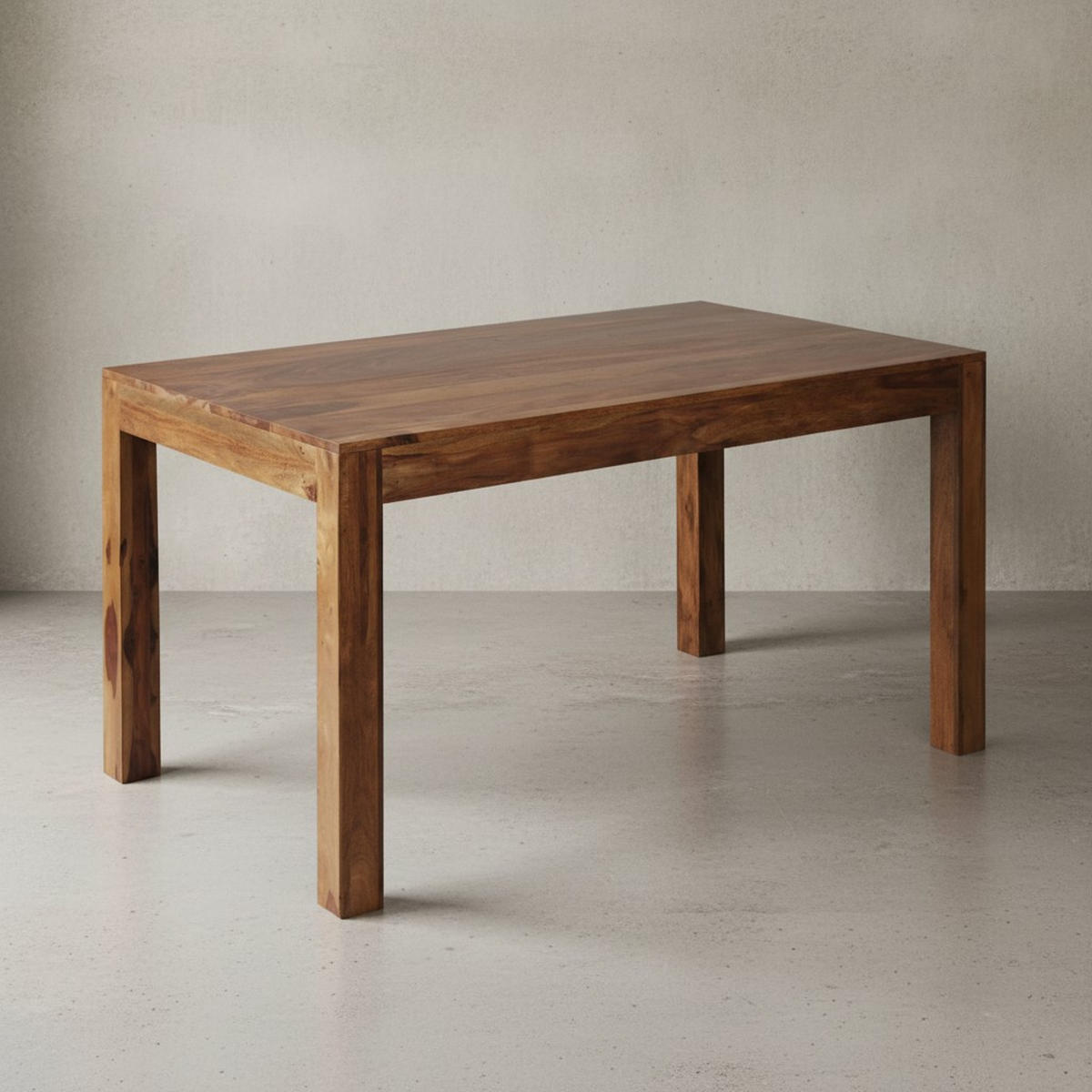 ESSTISCH Massivholz Akazie Rechteckig Handgefertigt NAKO, Braun 160x80x76 cm - Dunkelbraun/Braun, Holz (80/160/76cm) - KADIMA DESIGN