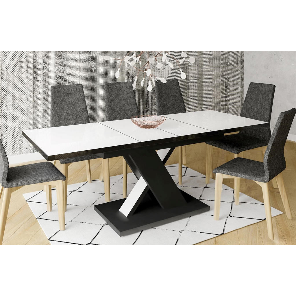 Thumbnail - Endo-Moebel Esstisch, Weiß Hochglanz, Holzwerkstoff, Rechteckig,Rechteckig, 90x76x140 cm, Esszimmer, Tische, Esstische